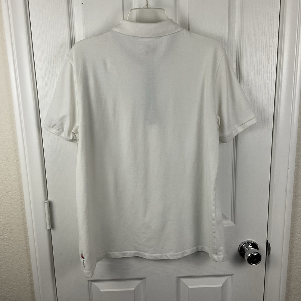 Puma x BMW Men's White Motorsport Asymmetrical Graphic Golf Polo Shirt Size L - Picture 3 of 14